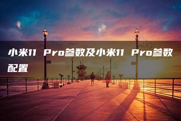 小米11 Pro参数及小米11 Pro参数配置