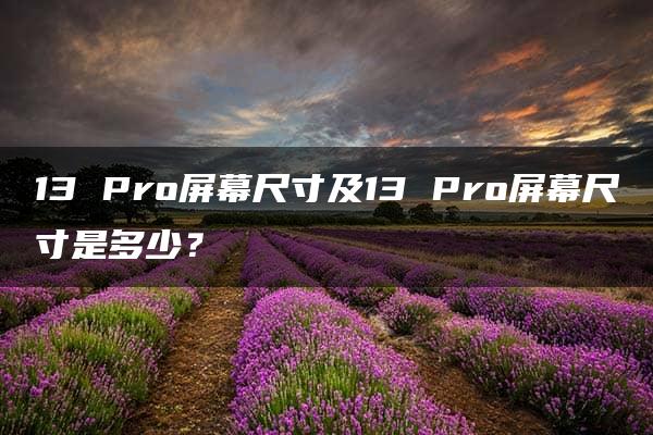 13 Pro屏幕尺寸及13 Pro屏幕尺寸是多少？