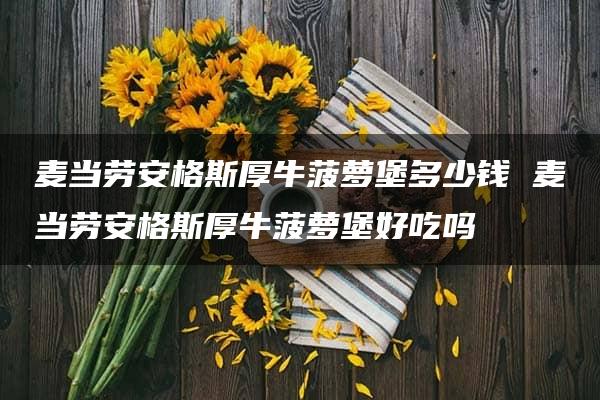 麦当劳安格斯厚牛菠萝堡多少钱 麦当劳安格斯厚牛菠萝堡好吃吗