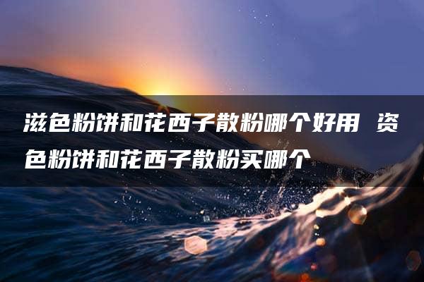 滋色粉饼和花西子散粉哪个好用 资色粉饼和花西子散粉买哪个