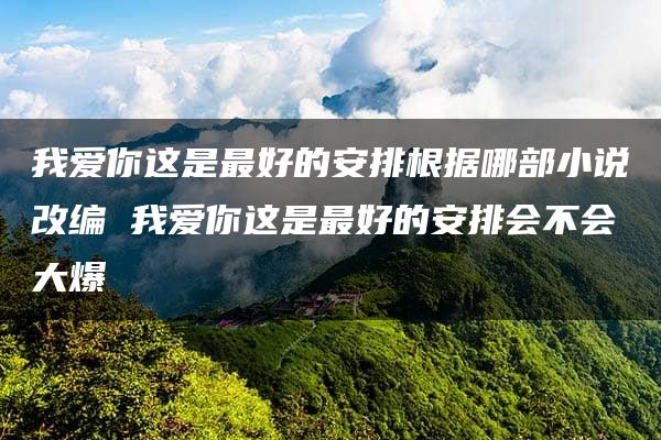 我爱你这是最好的安排根据哪部小说改编 我爱你这是最好的安排会不会大爆