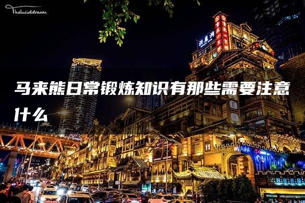 马来熊日常锻炼知识有那些需要注意什么