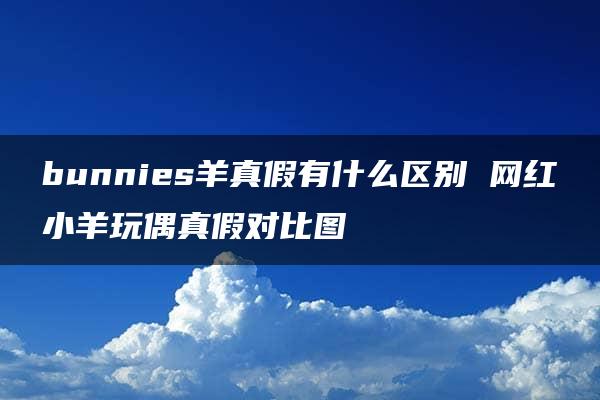 bunnies羊真假有什么区别 网红小羊玩偶真假对比图