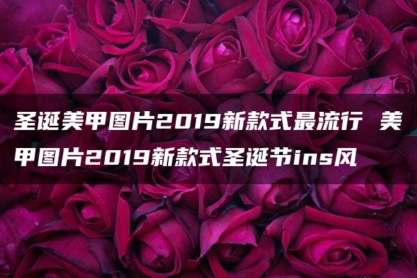 圣诞美甲图片2019新款式最流行 美甲图片2019新款式圣诞节ins风