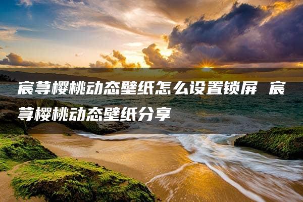 宸荨樱桃动态壁纸怎么设置锁屏 宸荨樱桃动态壁纸分享