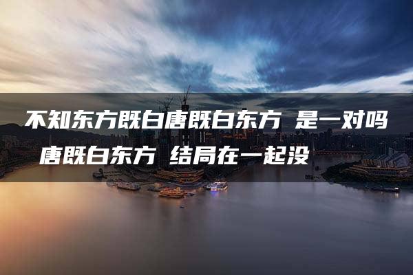 不知东方既白唐既白东方廌是一对吗 唐既白东方廌结局在一起没