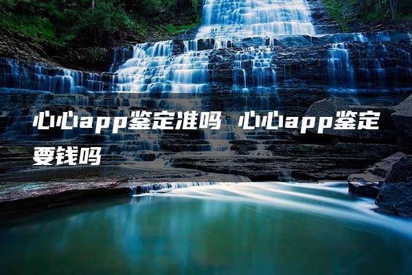 心心app鉴定准吗 心心app鉴定要钱吗