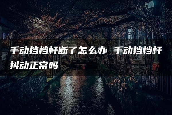 手动挡档杆断了怎么办 手动挡档杆抖动正常吗