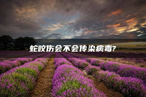 蛇咬伤会不会传染病毒?