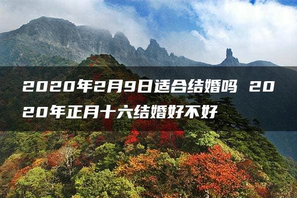 2020年2月9日适合结婚吗 2020年正月十六结婚好不好