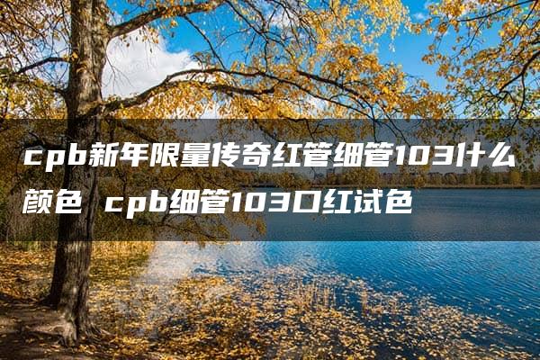 cpb新年限量传奇红管细管103什么颜色 cpb细管103口红试色