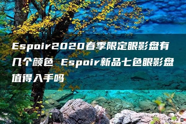 Espoir2020春季限定眼影盘有几个颜色 Espoir新品七色眼影盘值得入手吗