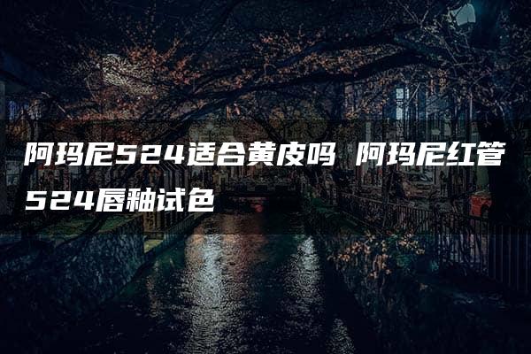 阿玛尼524适合黄皮吗 阿玛尼红管524唇釉试色