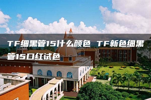 TF细黑管15什么颜色 TF新色细黑管15口红试色