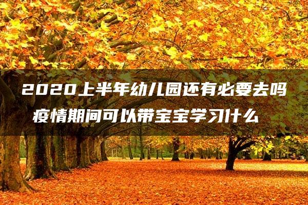 2020上半年幼儿园还有必要去吗 疫情期间可以带宝宝学习什么