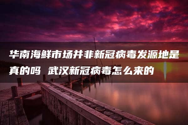 华南海鲜市场并非新冠病毒发源地是真的吗 武汉新冠病毒怎么来的