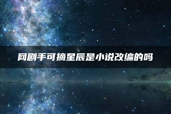 网剧手可摘星辰是小说改编的吗