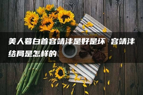 美人暮白首容靖沣是好是坏 容靖沣结局是怎样的