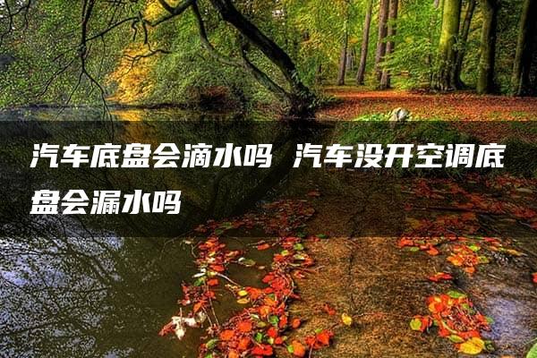 汽车底盘会滴水吗 汽车没开空调底盘会漏水吗