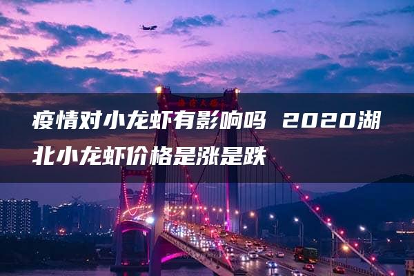 疫情对小龙虾有影响吗 2020湖北小龙虾价格是涨是跌