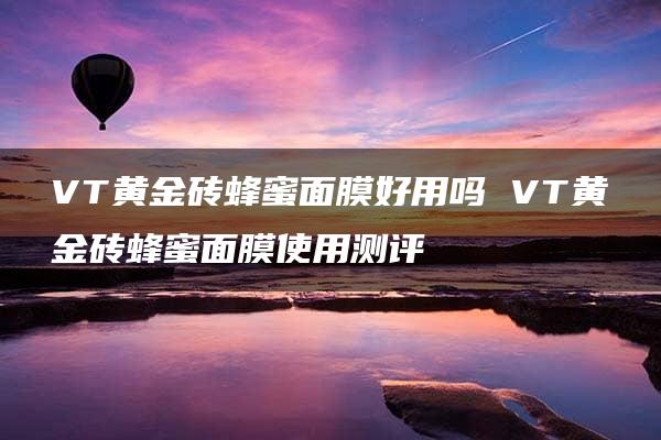 VT黄金砖蜂蜜面膜好用吗 VT黄金砖蜂蜜面膜使用测评