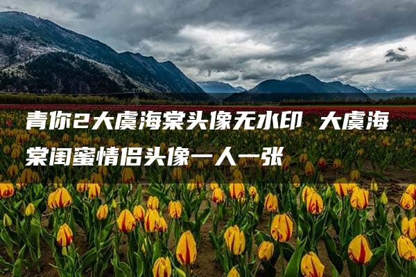 青你2大虞海棠头像无水印 大虞海棠闺蜜情侣头像一人一张