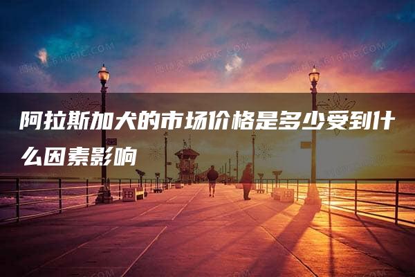 阿拉斯加犬的市场价格是多少受到什么因素影响