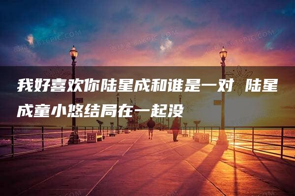 我好喜欢你陆星成和谁是一对 陆星成童小悠结局在一起没