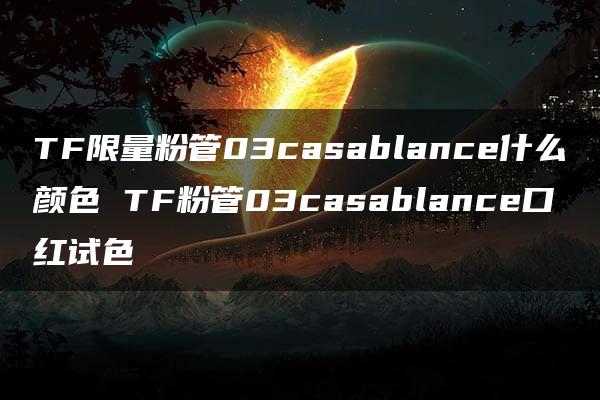 TF限量粉管03casablance什么颜色 TF粉管03casablance口红试色