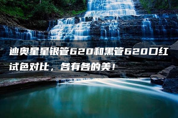 迪奥星星银管620和黑管620口红试色对比，各有各的美！