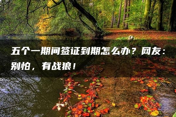 五个一期间签证到期怎么办？网友：别怕，有战狼！