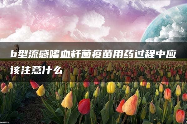 b型流感嗜血杆菌疫苗用药过程中应该注意什么