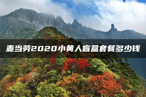 麦当劳2020小黄人盲盒套餐多少钱