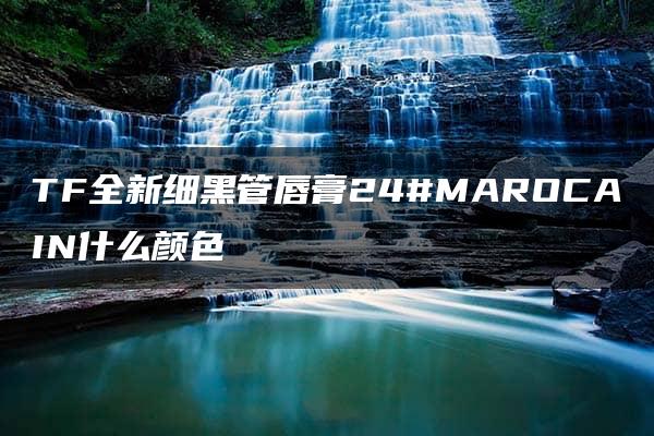 TF全新细黑管唇膏24#MAROCAIN什么颜色