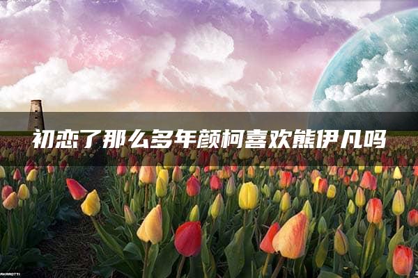 初恋了那么多年颜柯喜欢熊伊凡吗