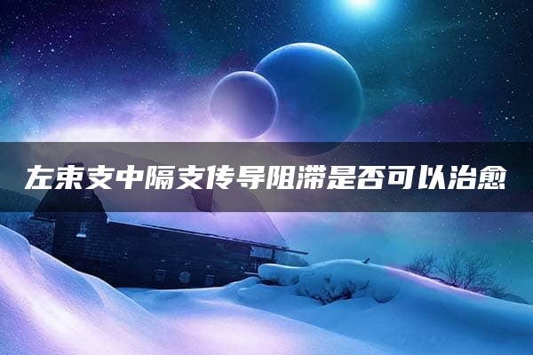 左束支中隔支传导阻滞是否可以治愈