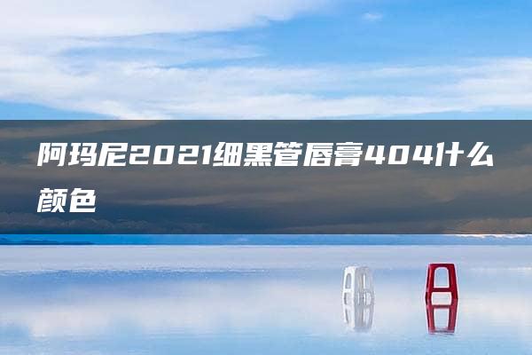 阿玛尼2021细黑管唇膏404什么颜色