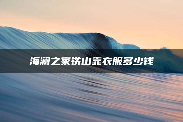 海澜之家铁山靠衣服多少钱