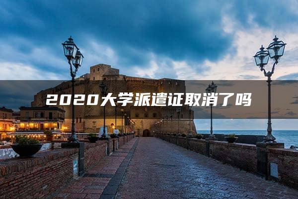 2020大学派遣证取消了吗