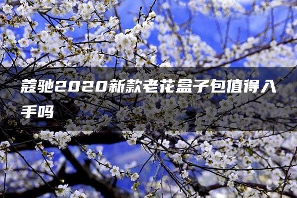 蔻驰2020新款老花盒子包值得入手吗