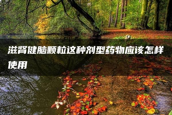 滋肾健脑颗粒这种剂型药物应该怎样使用