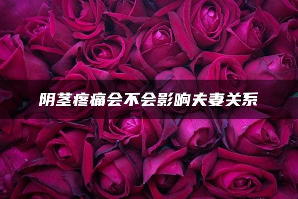 阴茎疼痛会不会影响夫妻关系