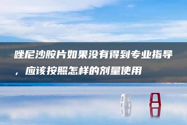 唑尼沙胺片如果没有得到专业指导，应该按照怎样的剂量使用