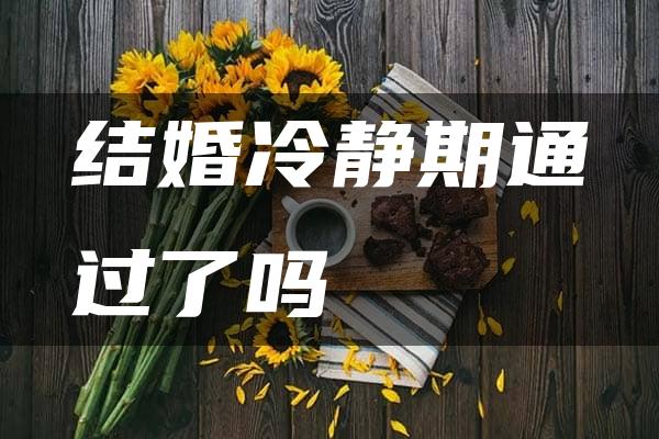 结婚冷静期通过了吗