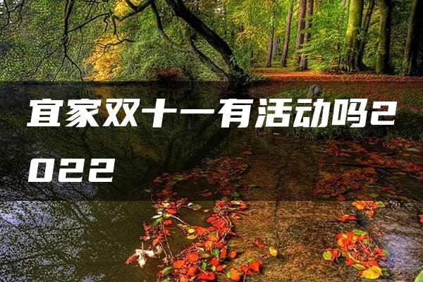 宜家双十一有活动吗2022