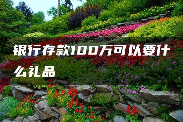 银行存款100万可以要什么礼品