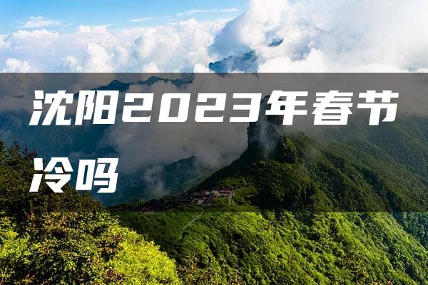 沈阳2023年春节冷吗