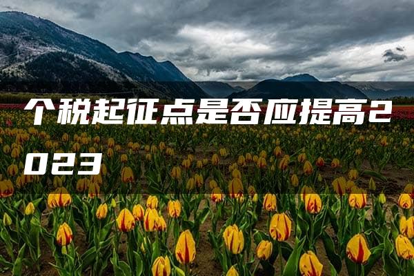 个税起征点是否应提高2023