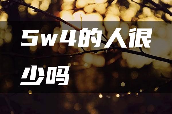 5w4的人很少吗