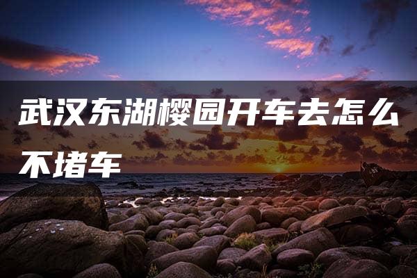 武汉东湖樱园开车去怎么不堵车